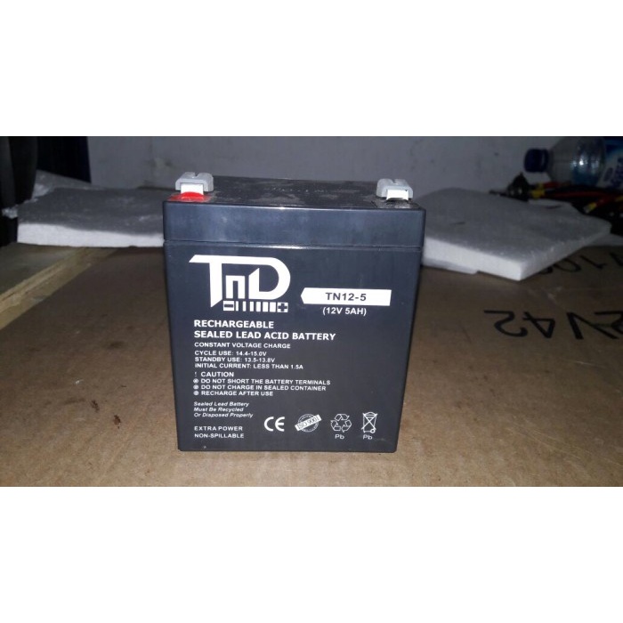 Baterai Aki Kering Tnd 12-5 12V 5Ah Tnd 12V 5Ah