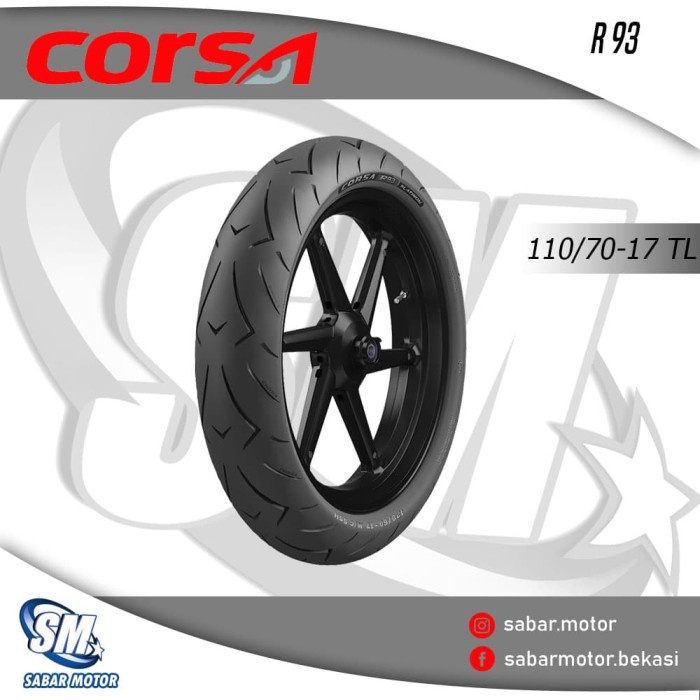 ban corsa platinum r93 110/70-17 tubeless heniheni1617