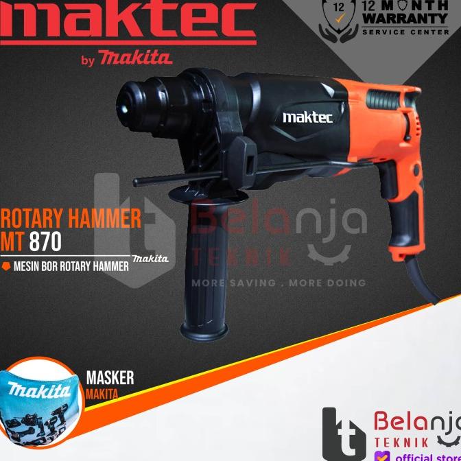 Mesin Bor Rotary Hammer - Maktec MT 870