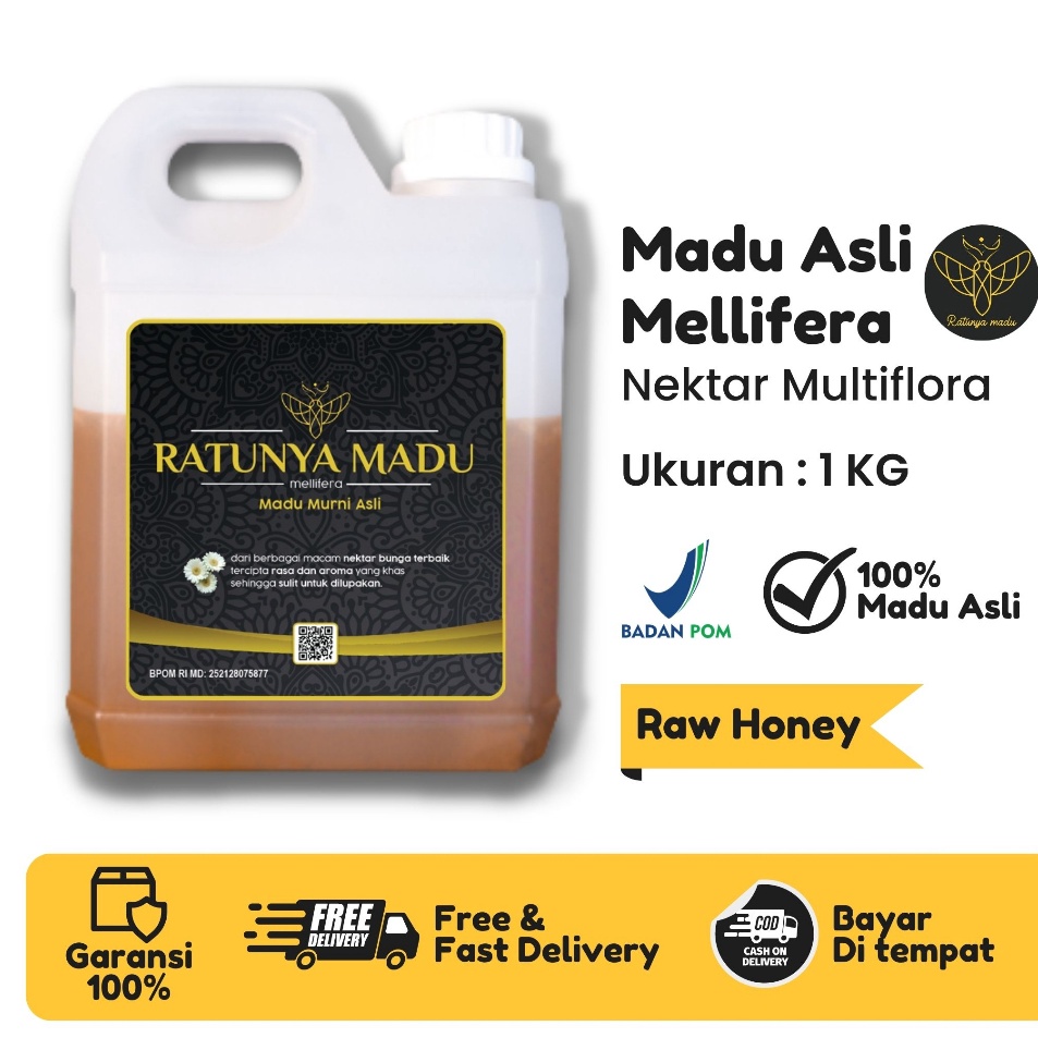 

GOGO BELI⚡ Madu Murni Asli 1KG 500GR Ratunya Madu Mellifera Dorsata Natural Pure Raw Honey