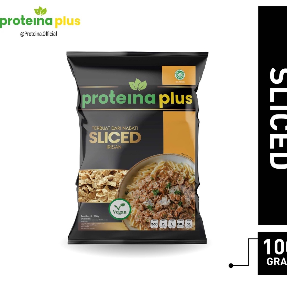 

{ORIGINAL} Proteina Plus Sliced 100gr / Protein Nabati / Daging Nabati