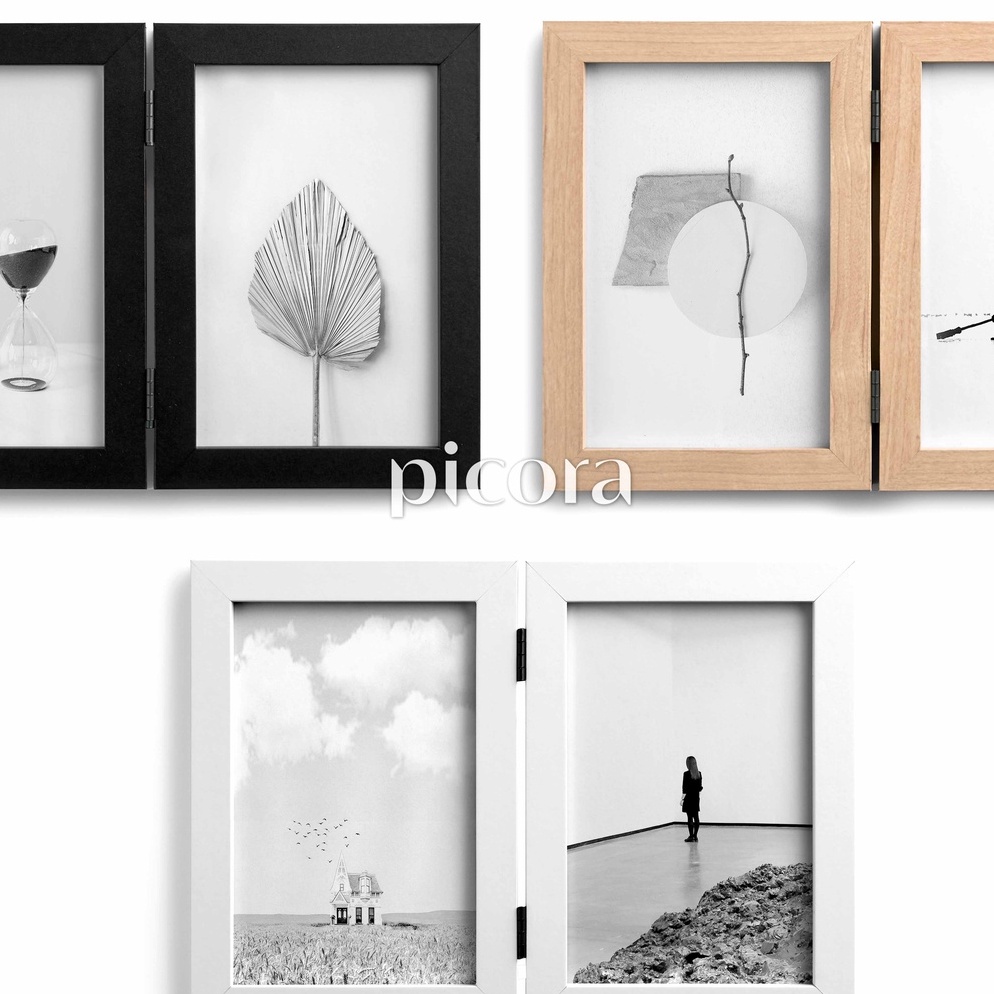 Kemasan Baru.. PICORA ALTO 4R Lipat (10x15cm x2) Pigura Frame Bingkai Foto 9J9