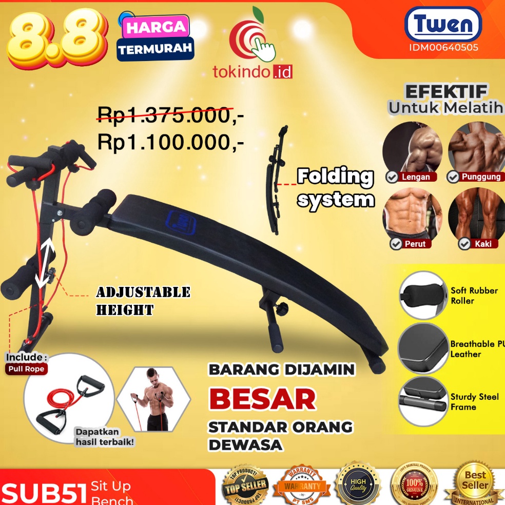 Recomended.. Sit Up Bench Twen SUB51 Situp Bench