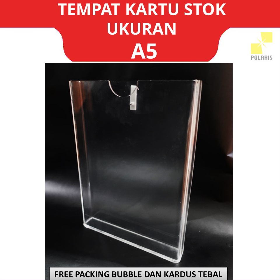 Terbatas.. ACRYLIC TEMPAT KARTU STOK GUDANG TEBAL 3 MM - AKRILIK KOTAK PENYIMPANAN KARTU STOCK OPNAM