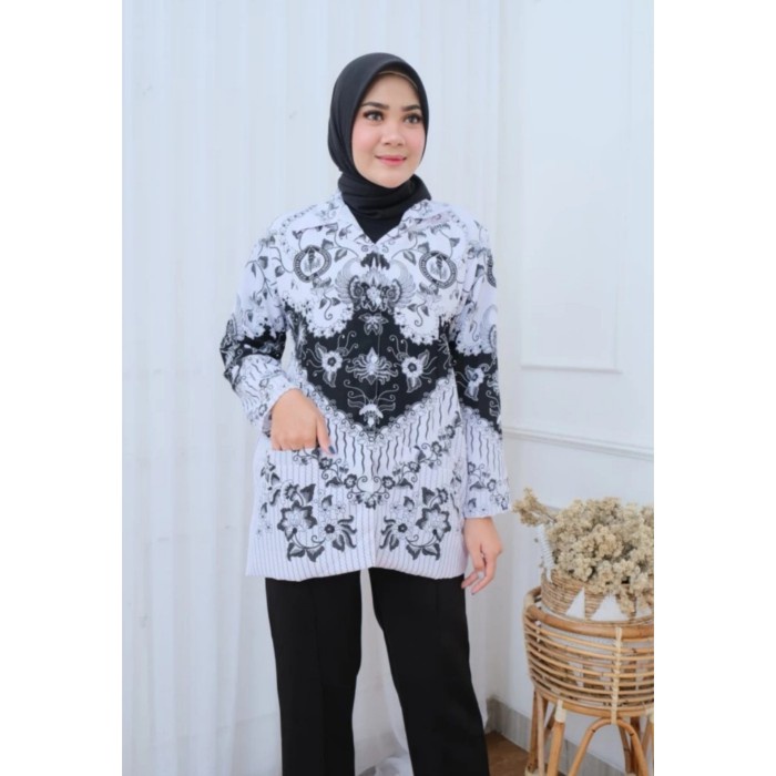 Baju Batik Pgri Wanita Full Furing Terbaru 2022 Seragam Pgri Guru