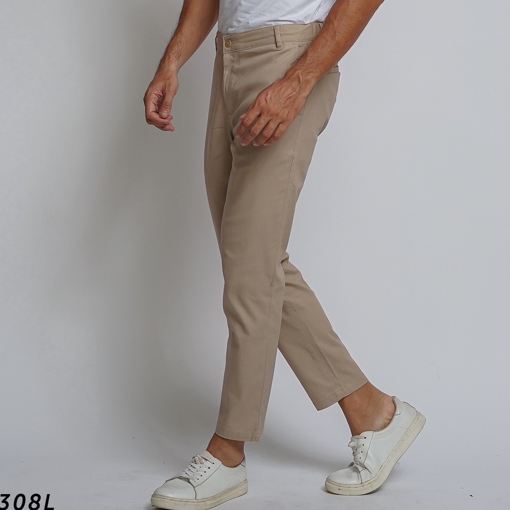 PALING LARIS. HSRM Celana Gallen Ankle Pants Khaki 308 L | Celana Chinos Ankle Pants Slimfit