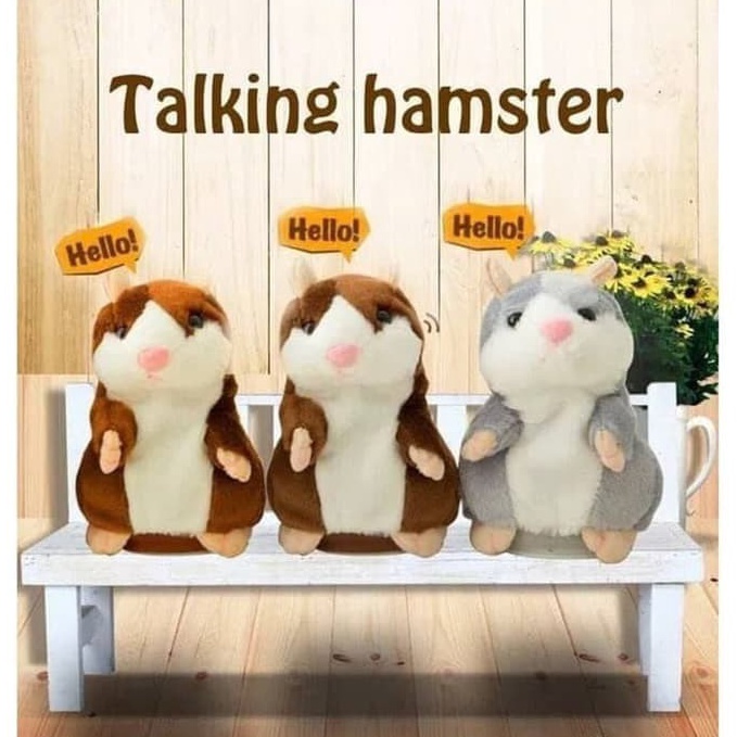 Murah.. Talking Hamster Mainan Boneka Lucu Bisa Bicara Dan Bergerak