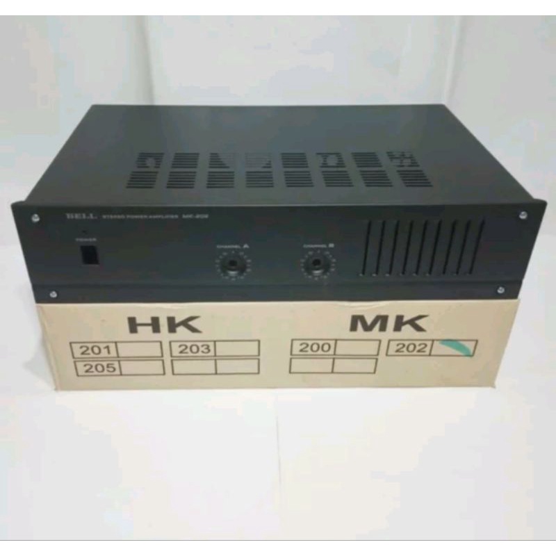 Box Power Amplifier Stereo BELL MK 202