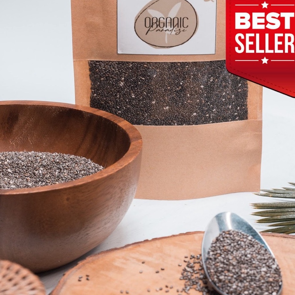 

Super Promo.. Black Chia seed 250 gr Premium Organic Paradise 99