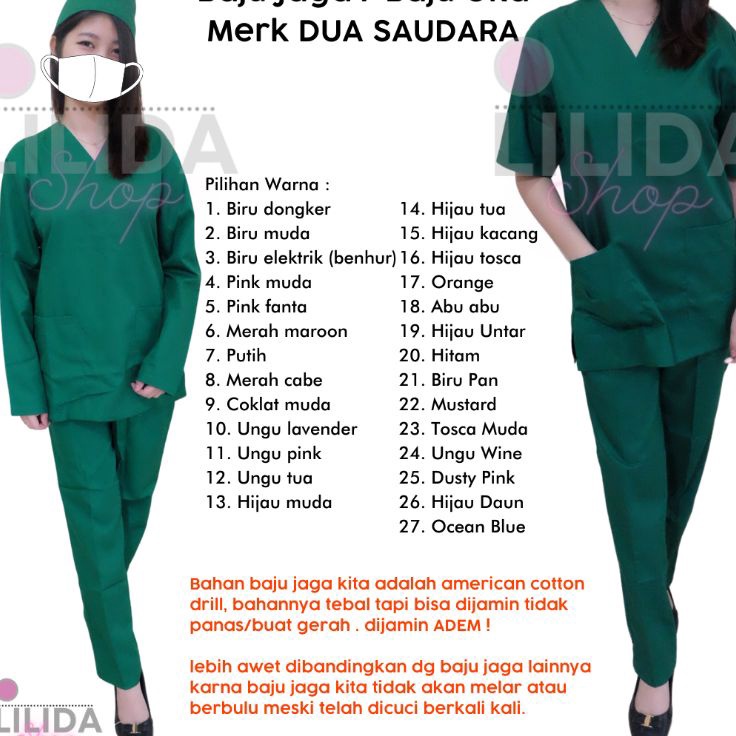 Kualitas Dijamin baju jaga ( OKA)  merk Dua SAUDARA LENGAN PENDEK & PANJANG merk Dua SAUDARA baju ok