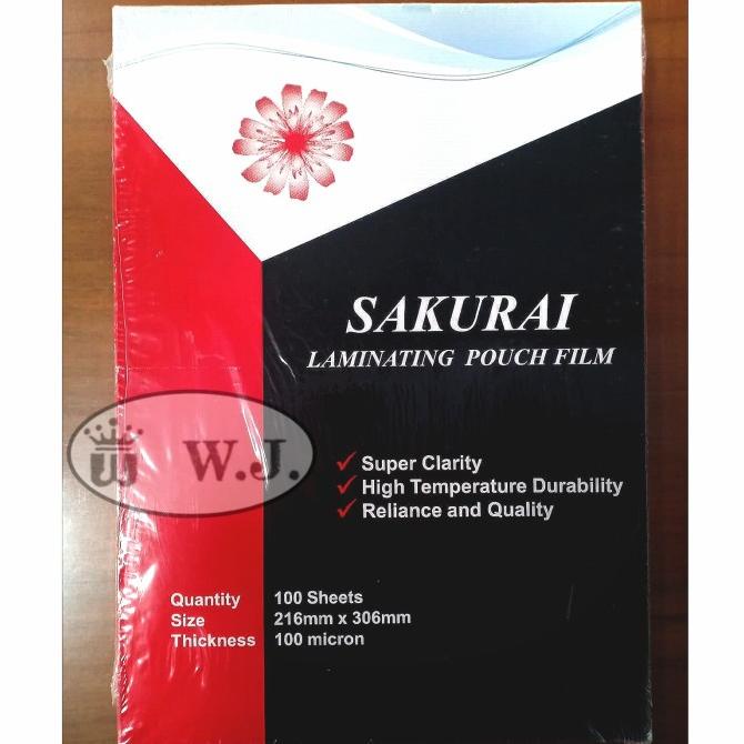 

Plastik Laminating Sakurai A4 (21,6 x 30,6cm).