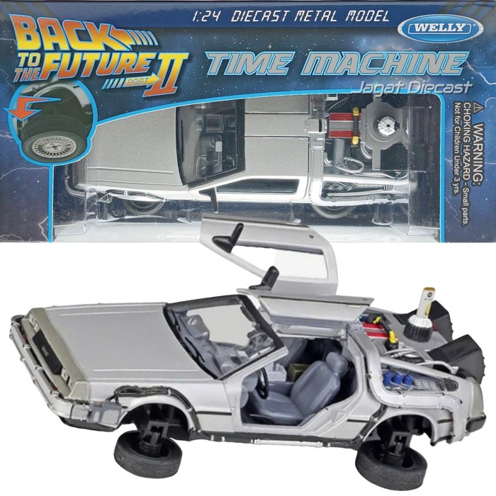 DISKON SPESIAL WELLY DELOREAN BACK TO THE FUTURE II SKALA 24 TERLARIS