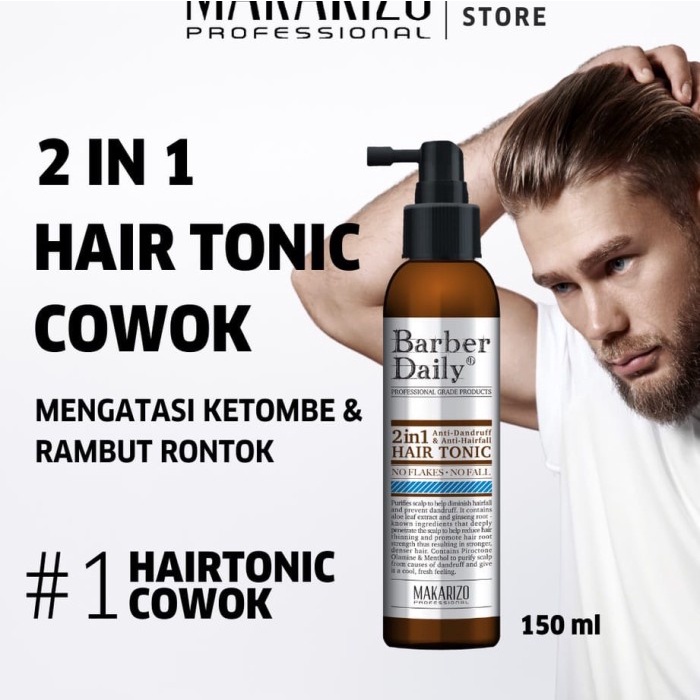 Makarizo Hair Tonic Man Makarizo Professional 2In1 Barber Daily Tonic