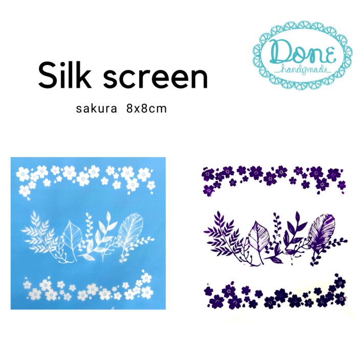 

Best Seller Spring Pattern Sakura Cherry Blossom Silk Screen Stencil Paint Tools