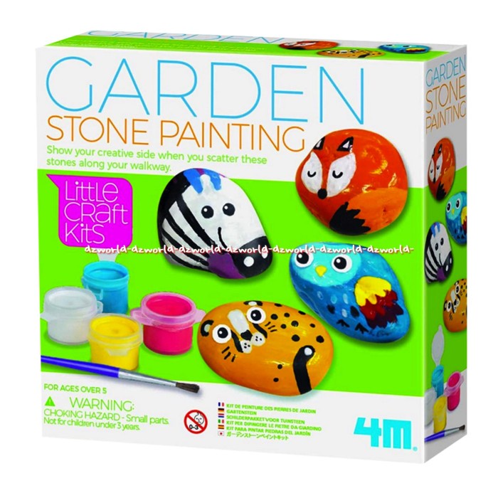 

Best Seller 4M Garden Stone Painting Mainan Melukis Menghias Batu Taman