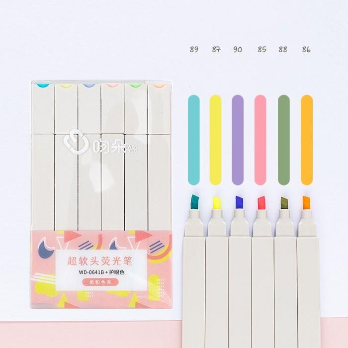 

LW237 6 PCS SET PENA HIGHLIGHTER KEPALA TUNGGAL WARNA TERANG UNTUK ALA