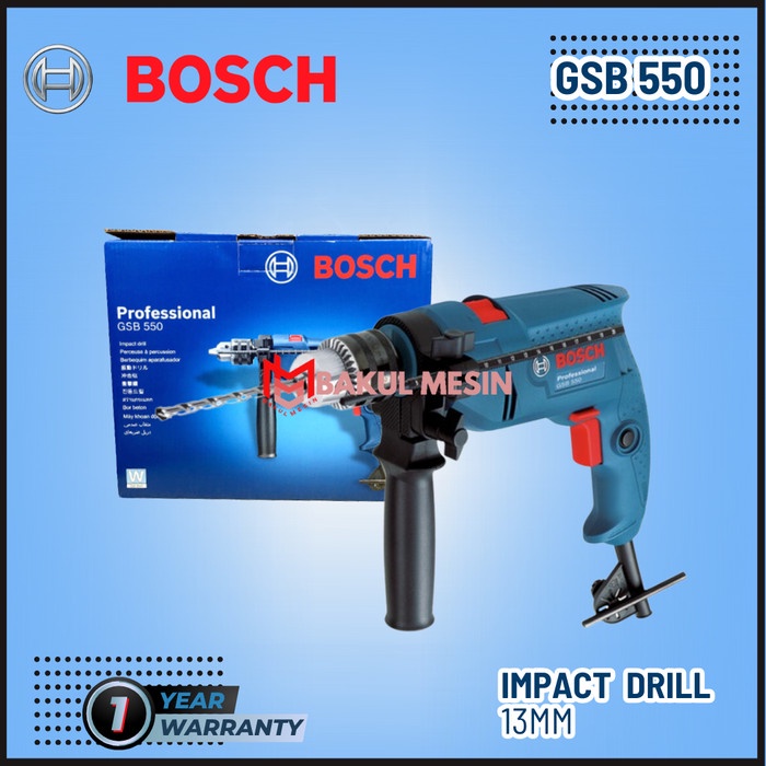 BOSCH GSB550 Mesin bor tembok beton impact drill 13mm GSB 550