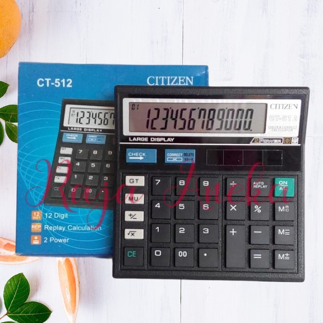 

✿Kirim Sekarang☋ Kalkulator Calculator Citizen CT-512 12Digit CT 512 12 Digit D66