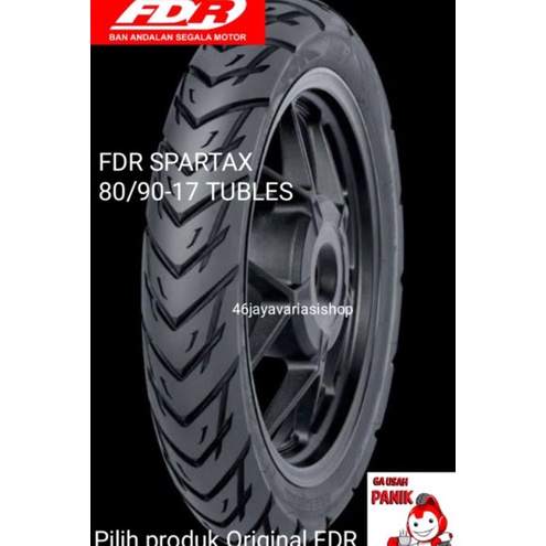 Tren Terbaru BAN LUAR TUBLES FDR SPARTAX RING 17 UKURAN 80/90-17 TUBLES 80 90 17 FREE PENTIL