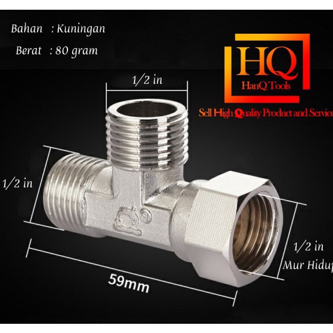 ¯ qo T shower te Kloset Tee Tangki Closet Sock Sok Stop Kran Selang Bidet ❈ ★