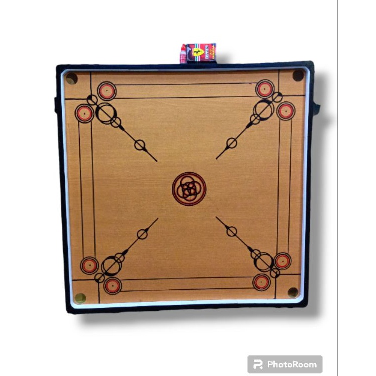 ➞YdC Meja Karambol Besar 100 cm x 100 cm Komplit Biji Dan Kristal ❁ ❇