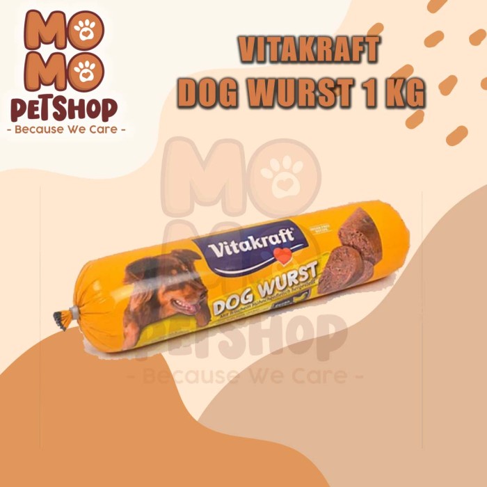 PROMO VITAKRAFT DOG WURST CHICKEN 1KG DOG SAUSAGE [ SOSIS MAKANAN ANJING ] TERLARIS