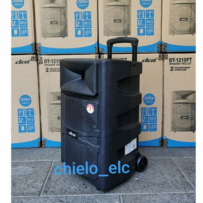 Terlaris Speaker Trolley / Speaker Portable Dat Dt 1210Ft Dt1210Ft