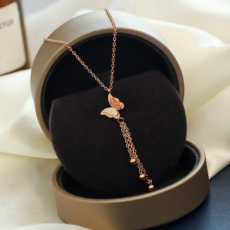 Necklace Wanita Fashion Aesthetic Untuk Berhijab Asli Terbaru Masa Kini V1S2 Aksesoris Vintage Korea
