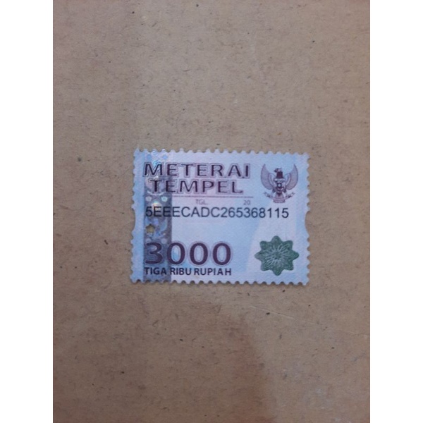 

materai 3000 ( materai tiga ribu)