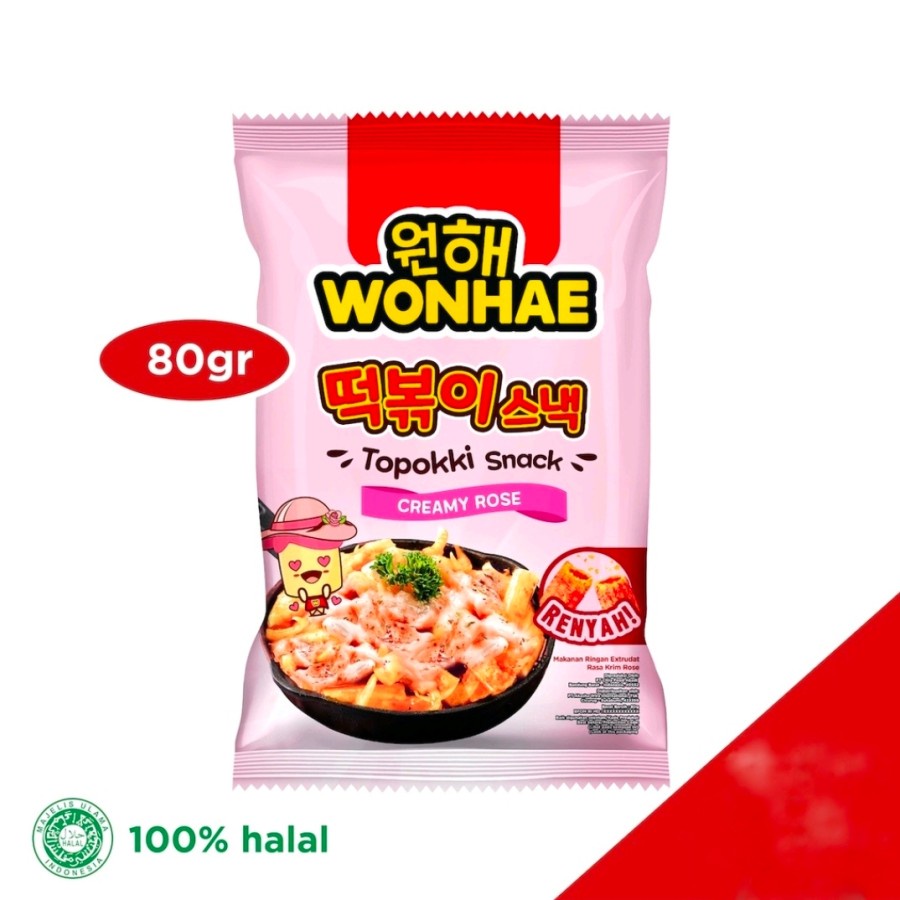 

MUJIGAE BY WONHAE TOPOKKI SNACK CREAMY ROSE