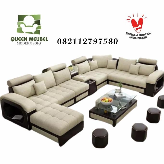 Sofa Letter U/Sofa Minimalis/Sofa Ruang Tamu/Sofa U/Sofa Keluarga Istanatujuh