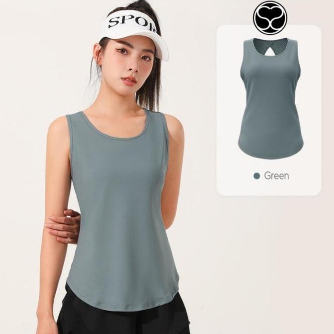 SecondShape - Aero Top Baju Olahraga Wanita Baju Atasan Singlet Drifit
