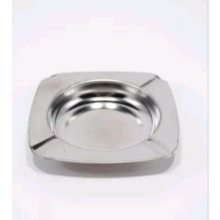 Asbak segi bulat full stainless / asbak rokok stainless / asbak stainless asbak murah