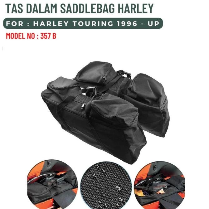 Spesial Kemerdekaan Tas Dalam Saddlebag Harley Touring 1996-Up 357 B