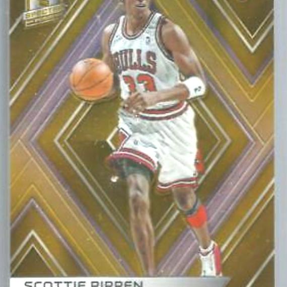 KARTU BASKET SCOTTIE PIPPEN PANINI SPECTRA GOLD PRIZM