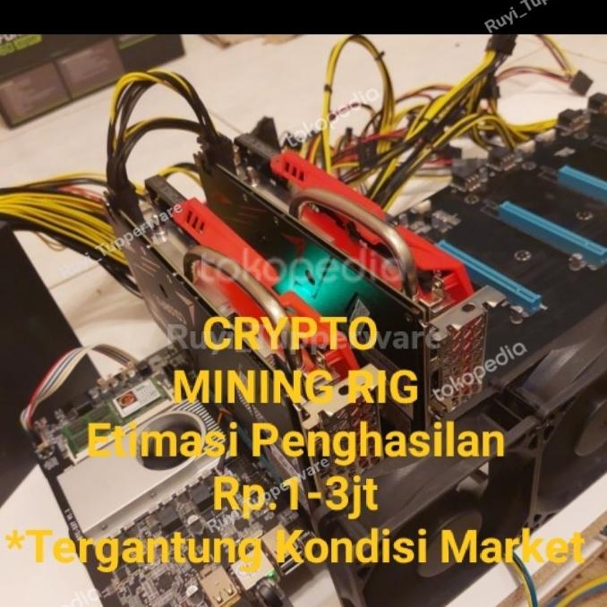 Crypto Mining Rig Paket 3 Vga RTX 2060 Tinggal Colok Auto Cuan