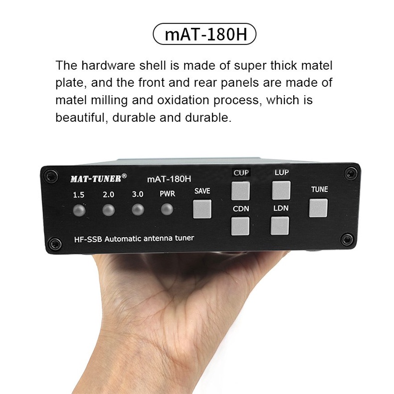 ❤ANYSECU Automatic Antenna Tuner mAT-180H 120W For ICOM IC-706 IC-7200 kenwood Ham Radio