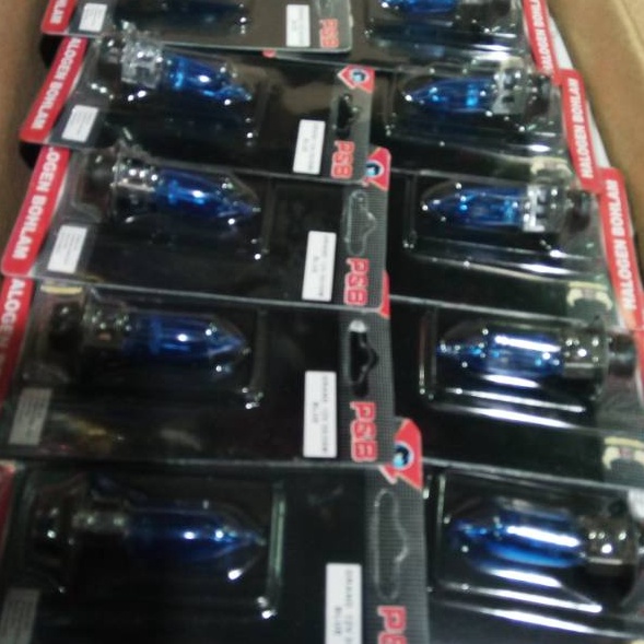 ➳ Lampu depan halogen h6 bodi biru cahaya putih ✪ ★★
