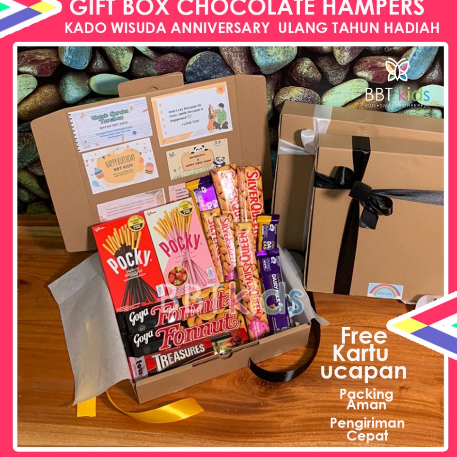 

WSQK7636 Ready Stok GIFT BOX CHOCOLATE HAMPERS CHOCOLATE KADO WISUDA COKELAT BOX COKELAT UNTUK GRADUATION ANNIVERSARY ULANG TAHUN HADIAH