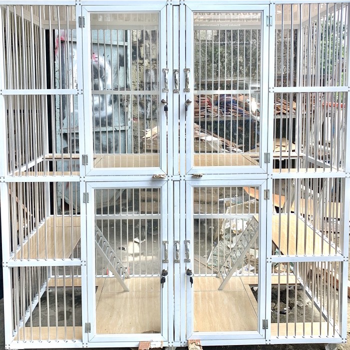 Kandang Kucing Aluminium 4 Pintu Murah 1 Tingkat