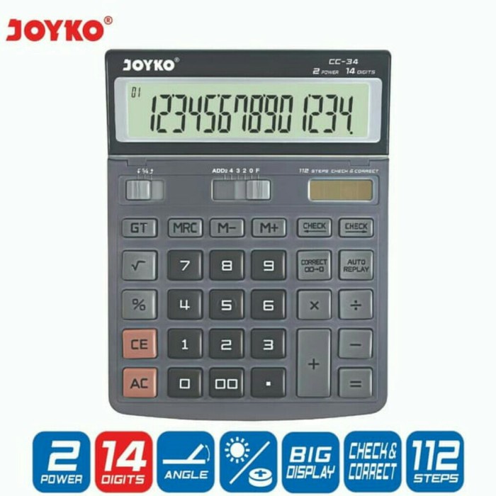

Kalkulator Joyko Cc 34/Kalkulator 14 Digits