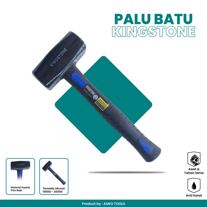 Palu Batu Gagang Karet Kingstone 2000G
