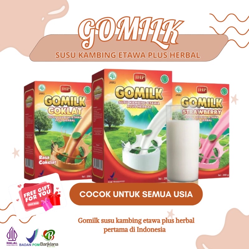 

GOMILK - Susu Kambing Etawa 100% ASLI // FREE GIFT