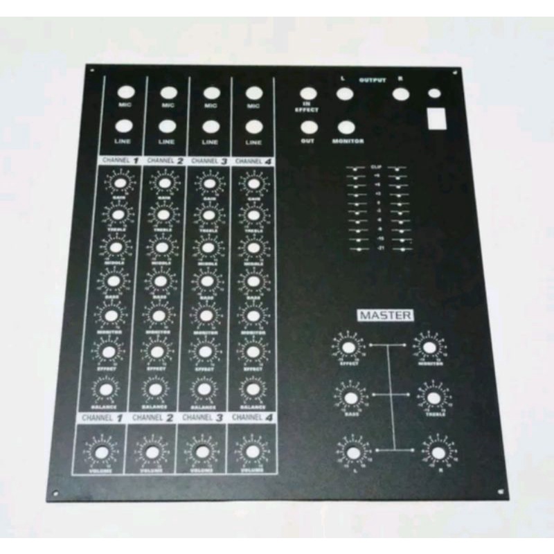 Panel Atas Mixer 8 Potentio 4 Channel