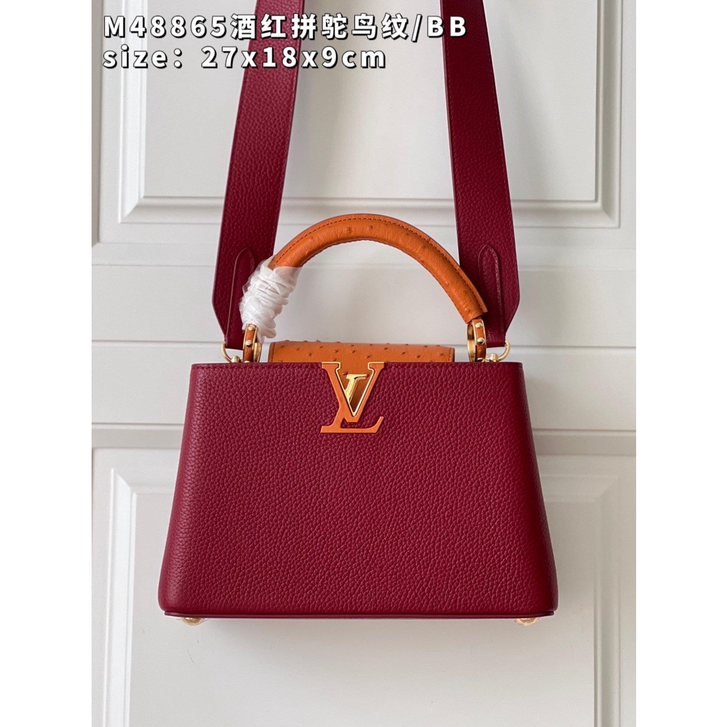 Lv capucines BB mini top-handle handbag multipockets large shopper tote laptop tablet bag