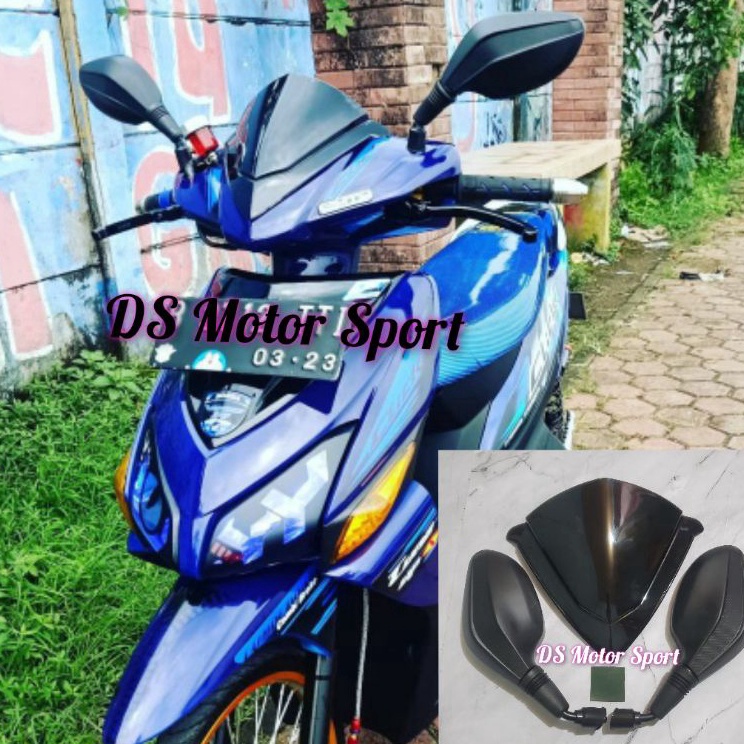 Terkini SPION CLICK PLUS VISOR VARIO 110 KARBU 2006 2007 2008 2009 p Premium ☻.