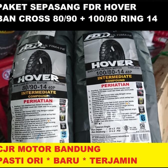 PAKET Ban CROSS FDR HOVER 80 90 & 100 80 ring 14 motor matic off road