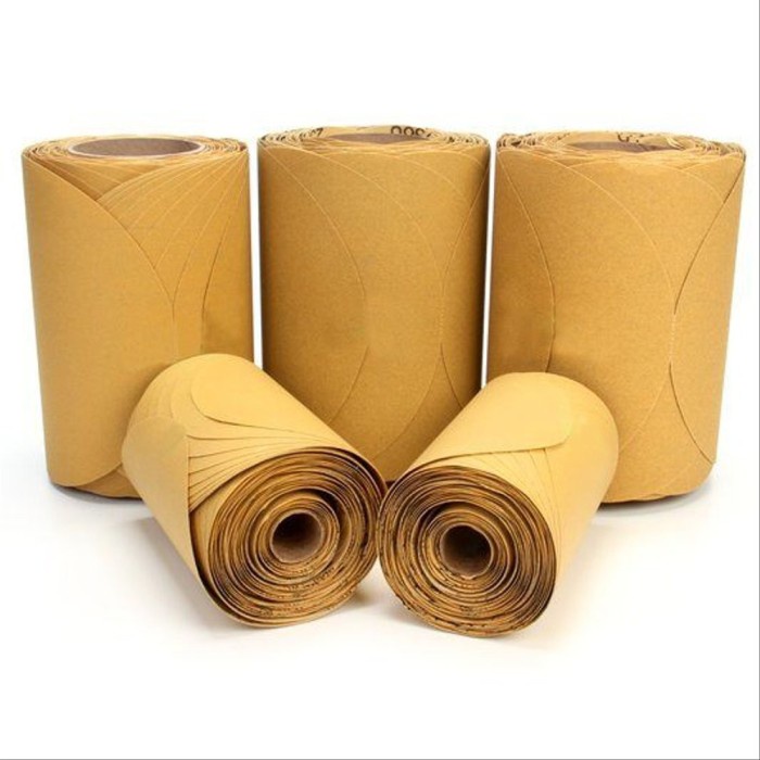 nice Amplas Bulat 5 inch 3M Stikit Gold Paper Disc Roll 216U Grit 80
