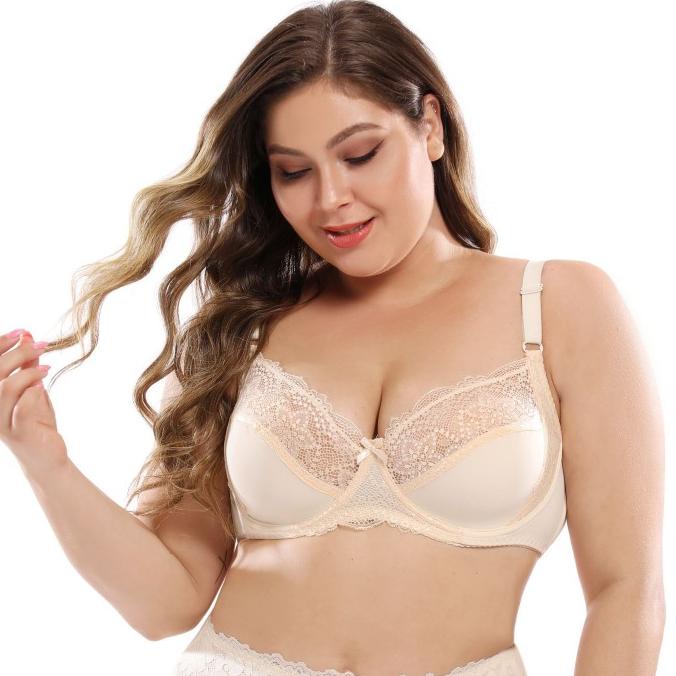 Push Up Bra Bh Super Jumbo Brokat Size 40-46 Cup D-Dd/E Jumbo #Uw 8019