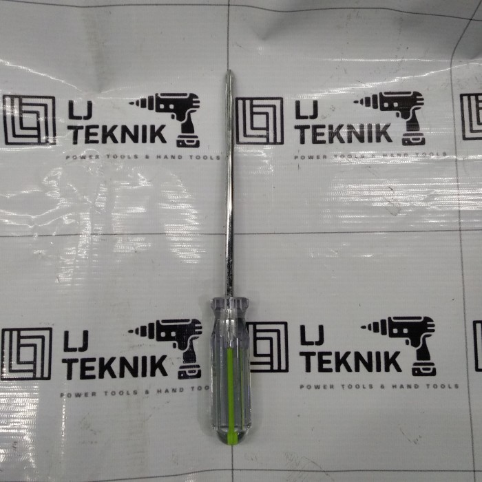 KENTARO OBENG GAGANG BENING 6 MM X 6" CRYSTAL HANDLE SCREWDRIVER PVC